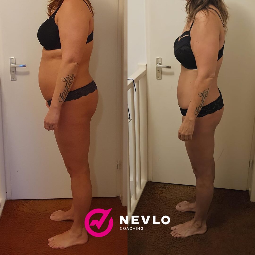 Transformatie resultaat van Janneke, Vetverlies