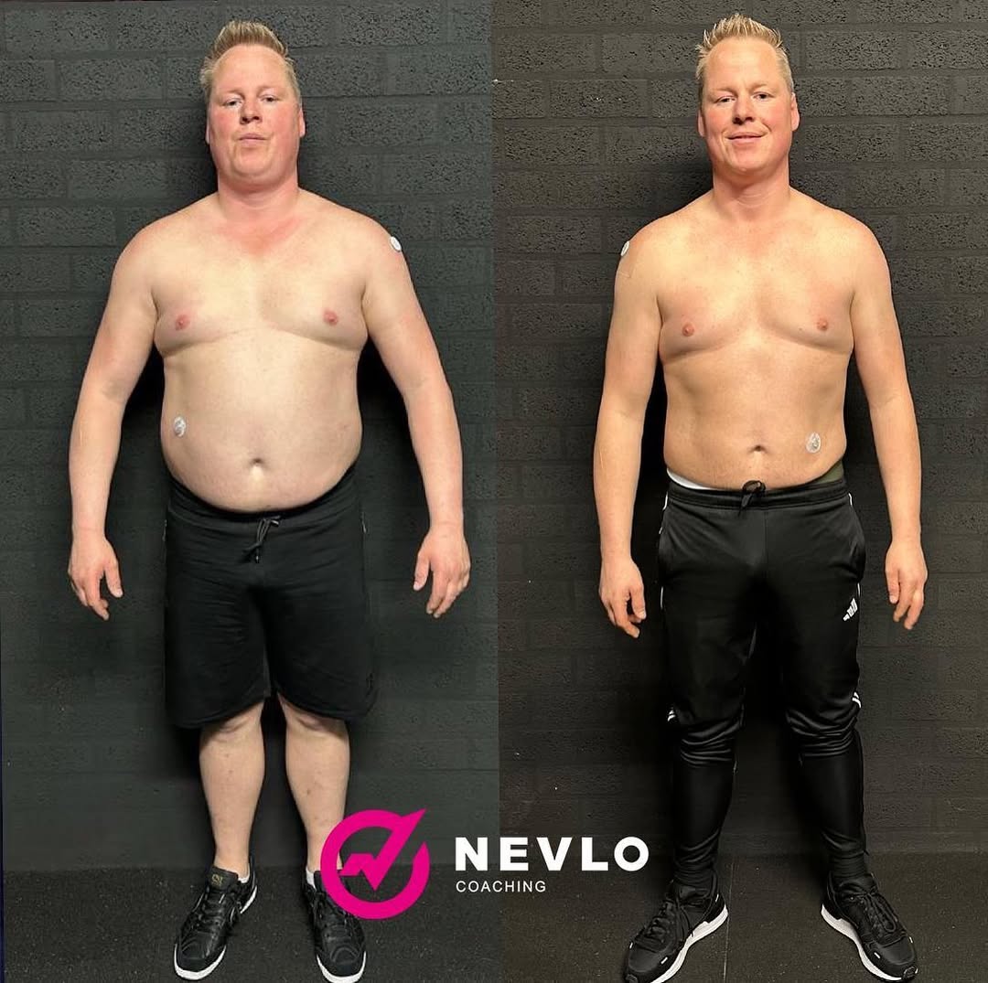 Transformatie resultaat van Kevin, Vetverlies