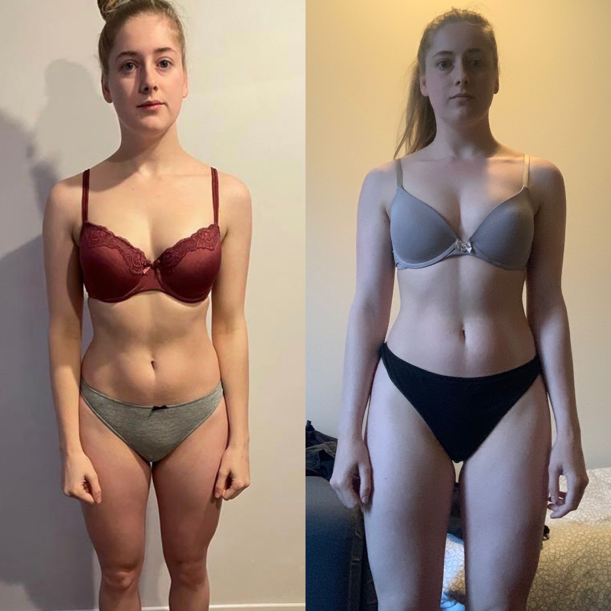Transformatie resultaat van Femke, Spier opbouwen
