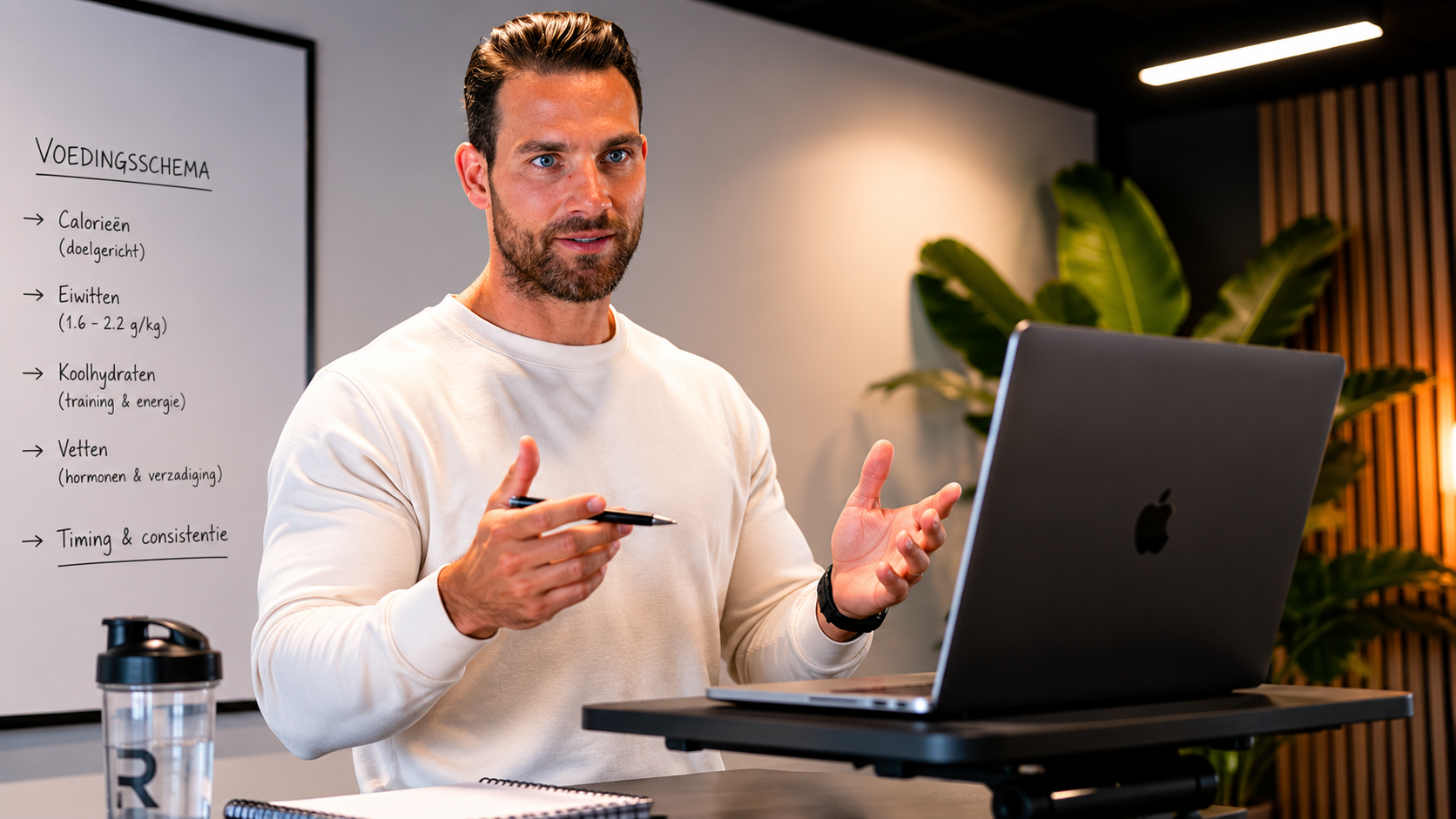 Online coaching met Nevlo achter laptop